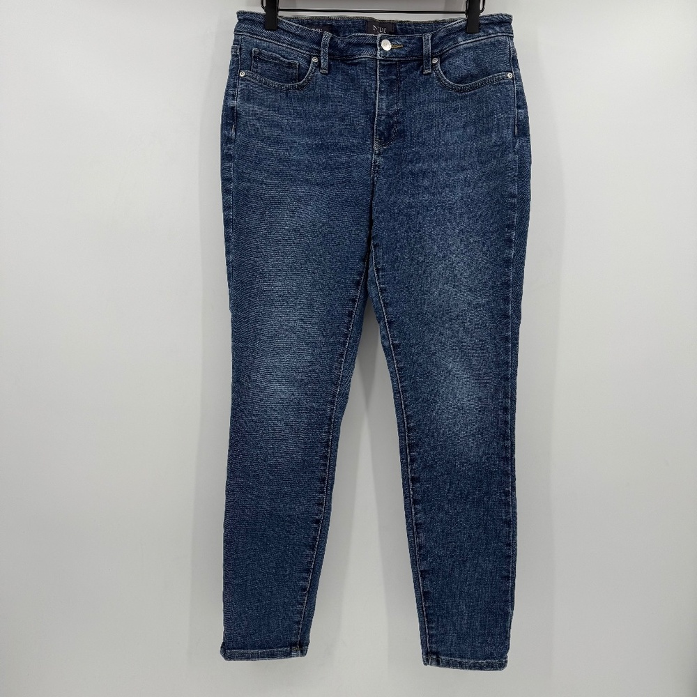 NYDJ Jeans Women 8 Blue Denim Ami Skinny Stretch Mid Rise Denim Lift Tuck Tech